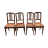 Set de 4 chaises art déco
