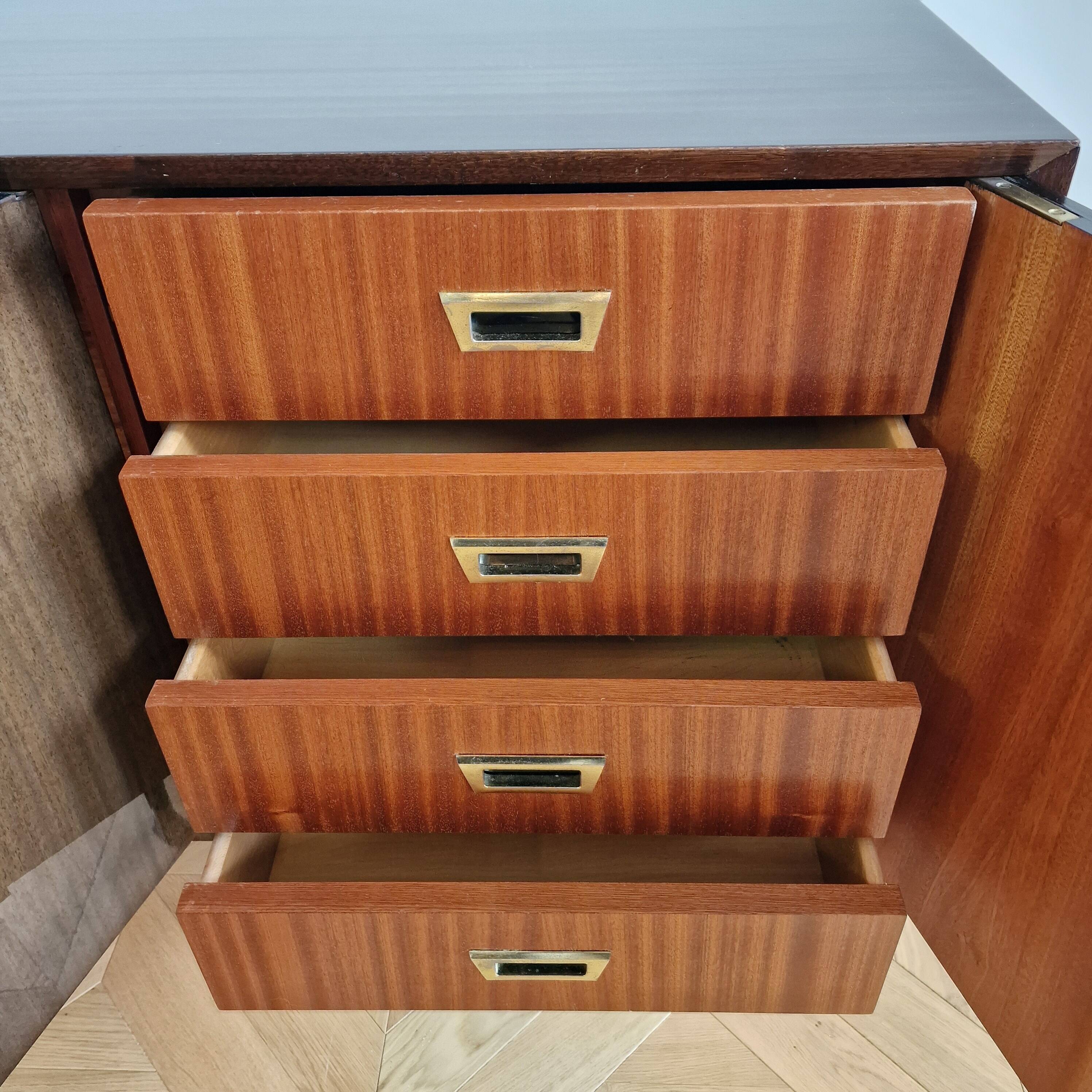 Mid-Century Modern Italian Mahogany Sideboard, 1960s