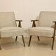 Pair of vintage armchairs design year 60 in oak