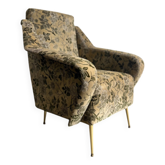 Siège/fauteuil/fauteuil club vintage à motif floral