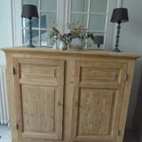 Vintage sideboard in raw pitchpin