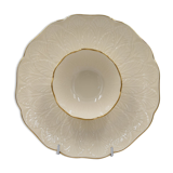 Vintage porcelain dish Lenox USA aperitif or entremets leaves in slight relief