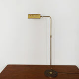 1970s adjustable brass floor lamp by Florian Schulz