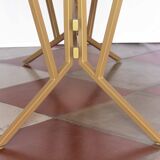 1960s Italian Dining Table With oval Carrara Marble Top And Iron Structure