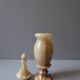 Vase en onyx avec son couvercle