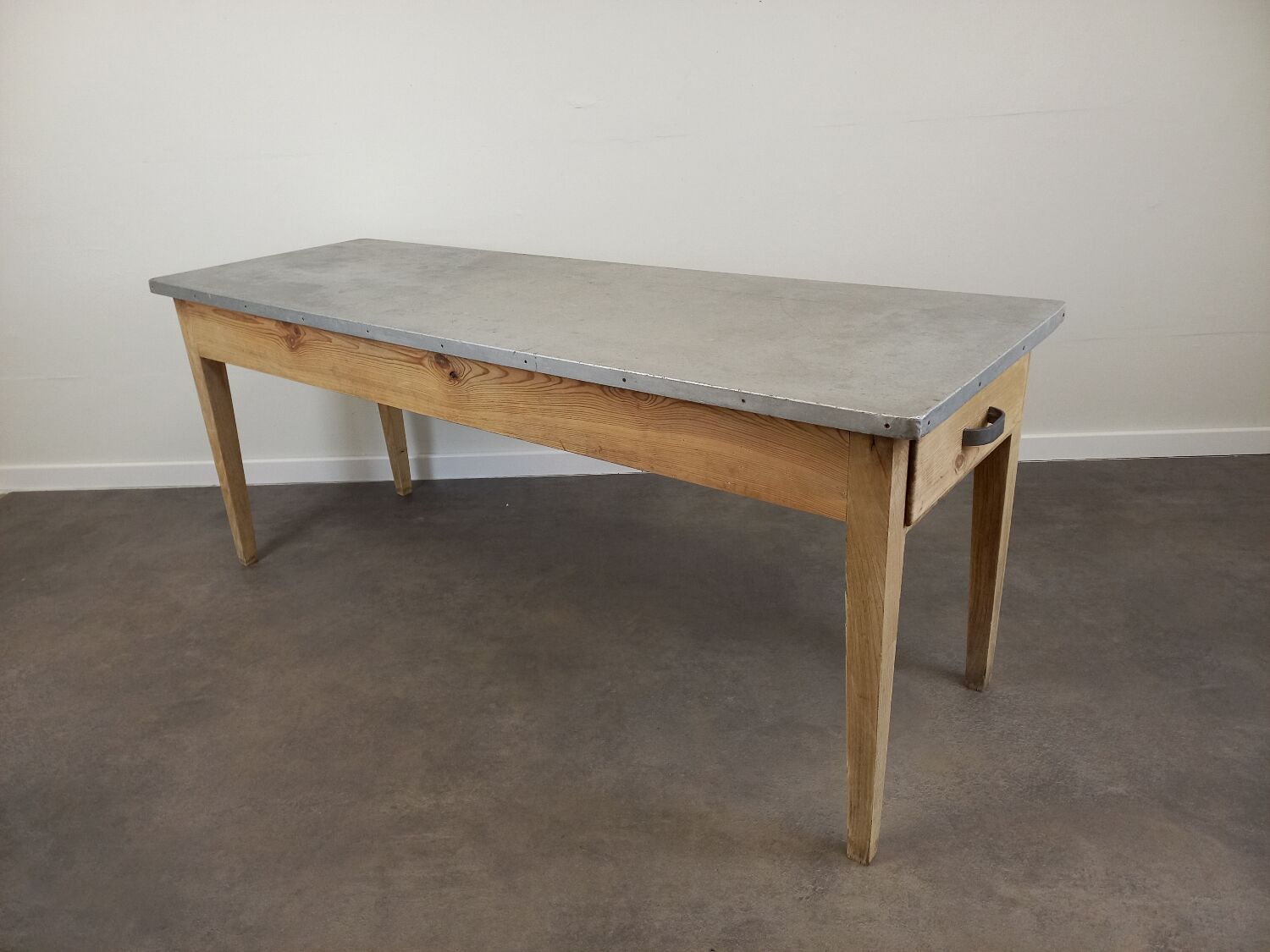 Bistro table zinc tray 185 cm