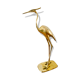 Vintage brass heron
