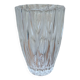 Old chiseled glass vase h16cm