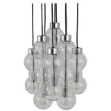 Impressive cascading hourglass chandelier Doria, Space Age, Germany, 1960s.