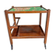 Bar - antique serving trolley on wheels
