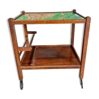 Bar - antique serving trolley on wheels