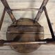 Faux bamboo stool made of beech wood