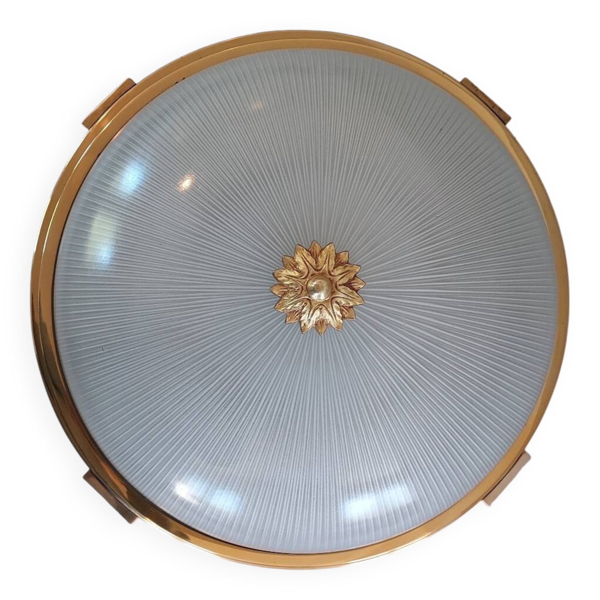 Plafonnier verre Holophane Maison Petitot