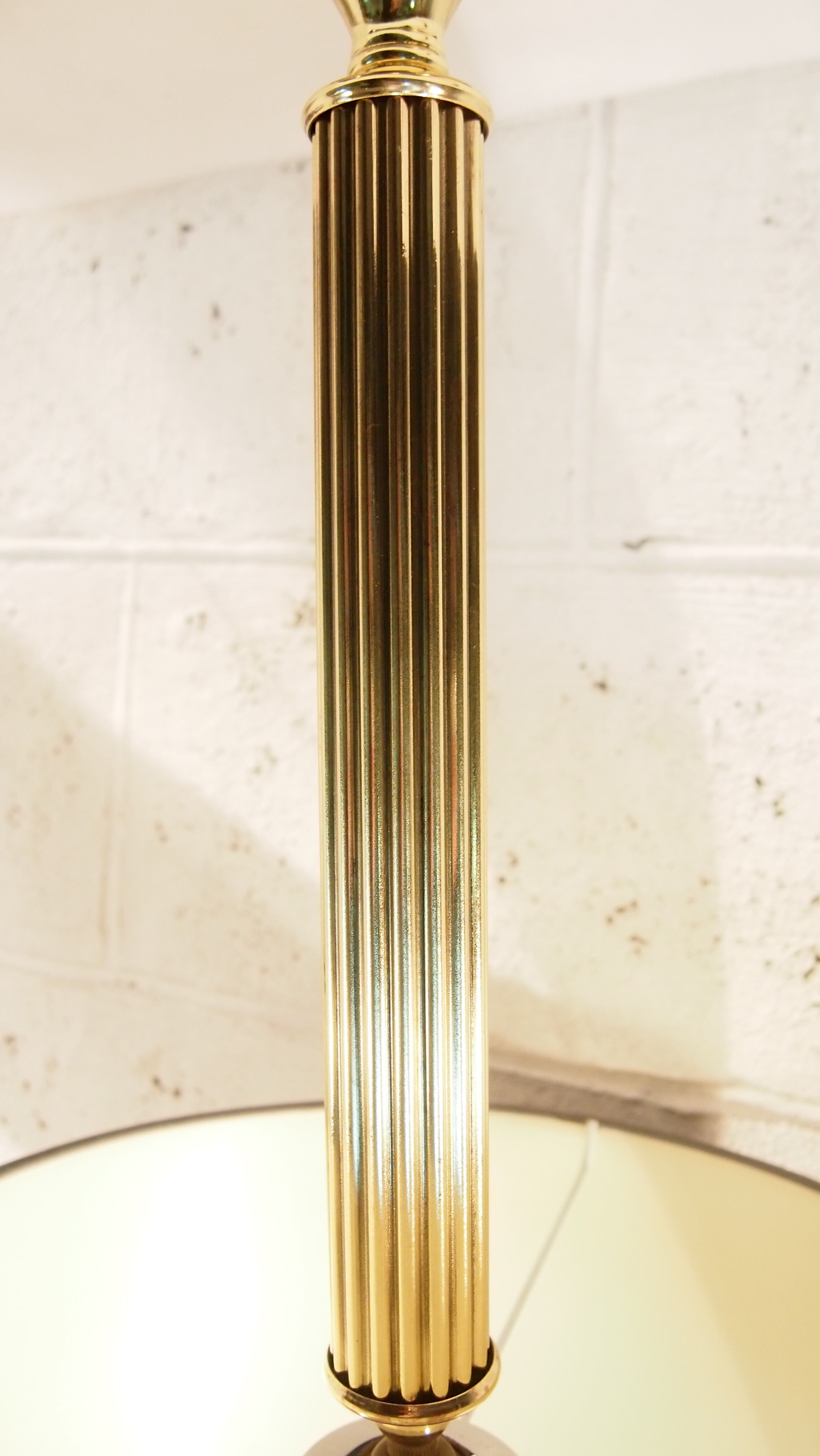 Lamp EMPIRE column Antique Neo Classic Bronze dore marble Table Desk Lamp Column Classical Alabaster