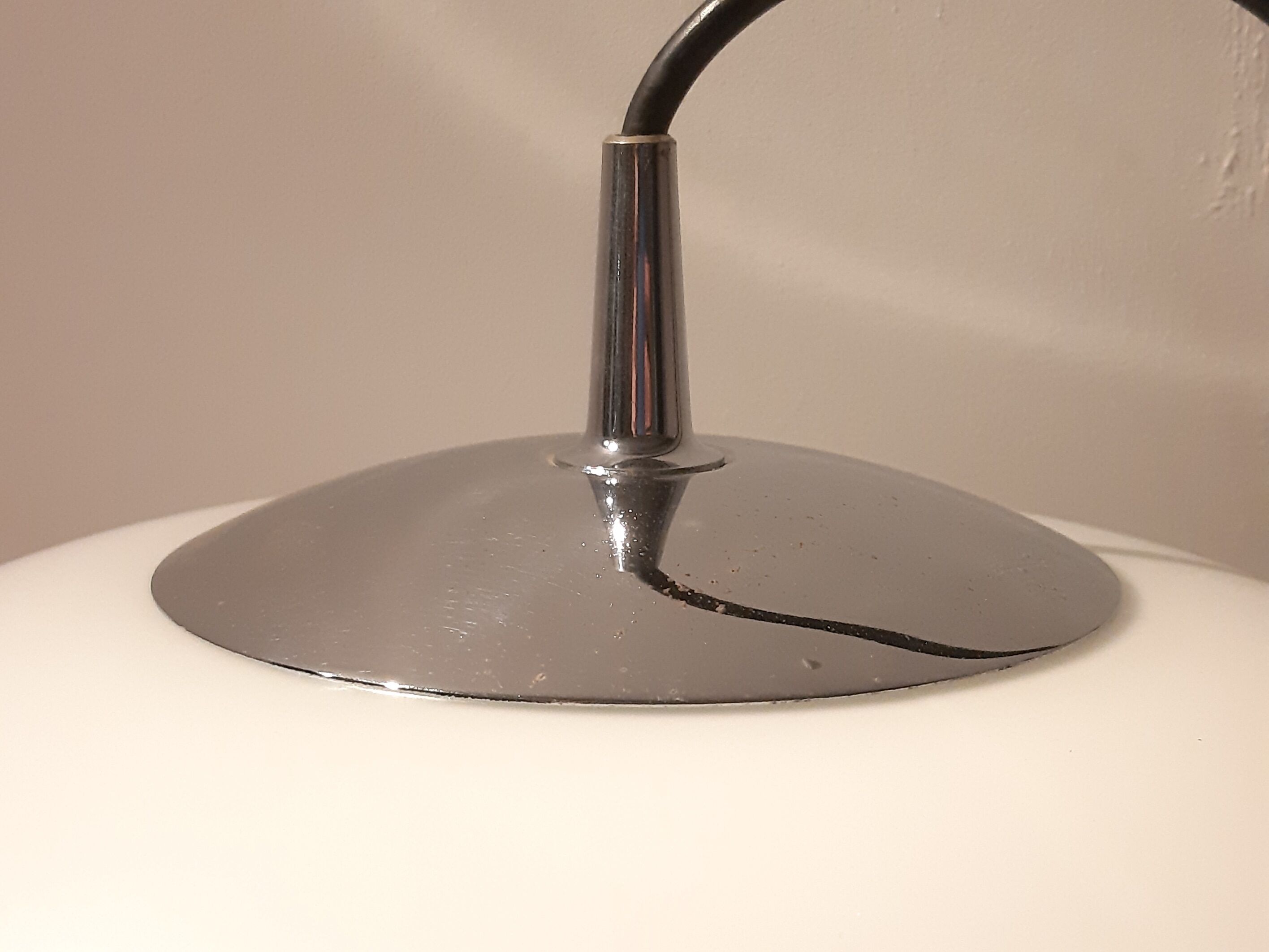 "Artichoke" opaline pendant light by Koch & Lovy for Peill & Putzler