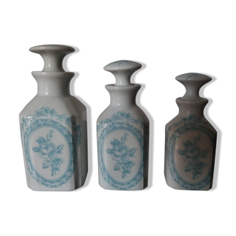 A Paris porcelain perfume bottles