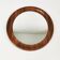 Mid Century Teak Round Wall Mirror, Denmark, 1960s