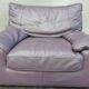 Steiner Ikeda leather purple armchair design Yves Christin 1979