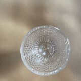 Antique pressed molded glass egg cup