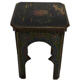 Antique hand-painted Moroccan Moorish Zouak side table