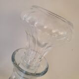 Twisted molded glass decanter