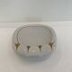 Paolo Traversi Ceramic & Gold Leaf Villari Tulip Plate Tray Vintage Italy 1