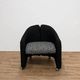 Pair of chairs by Eugenio Gerli for Tecno with patterns, 70s
