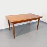 Vintage Scandinavian style dining table from the 50s and 60s in teak with extensions