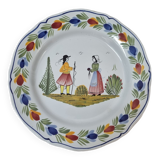 HB Henriot Quimper earthenware plate