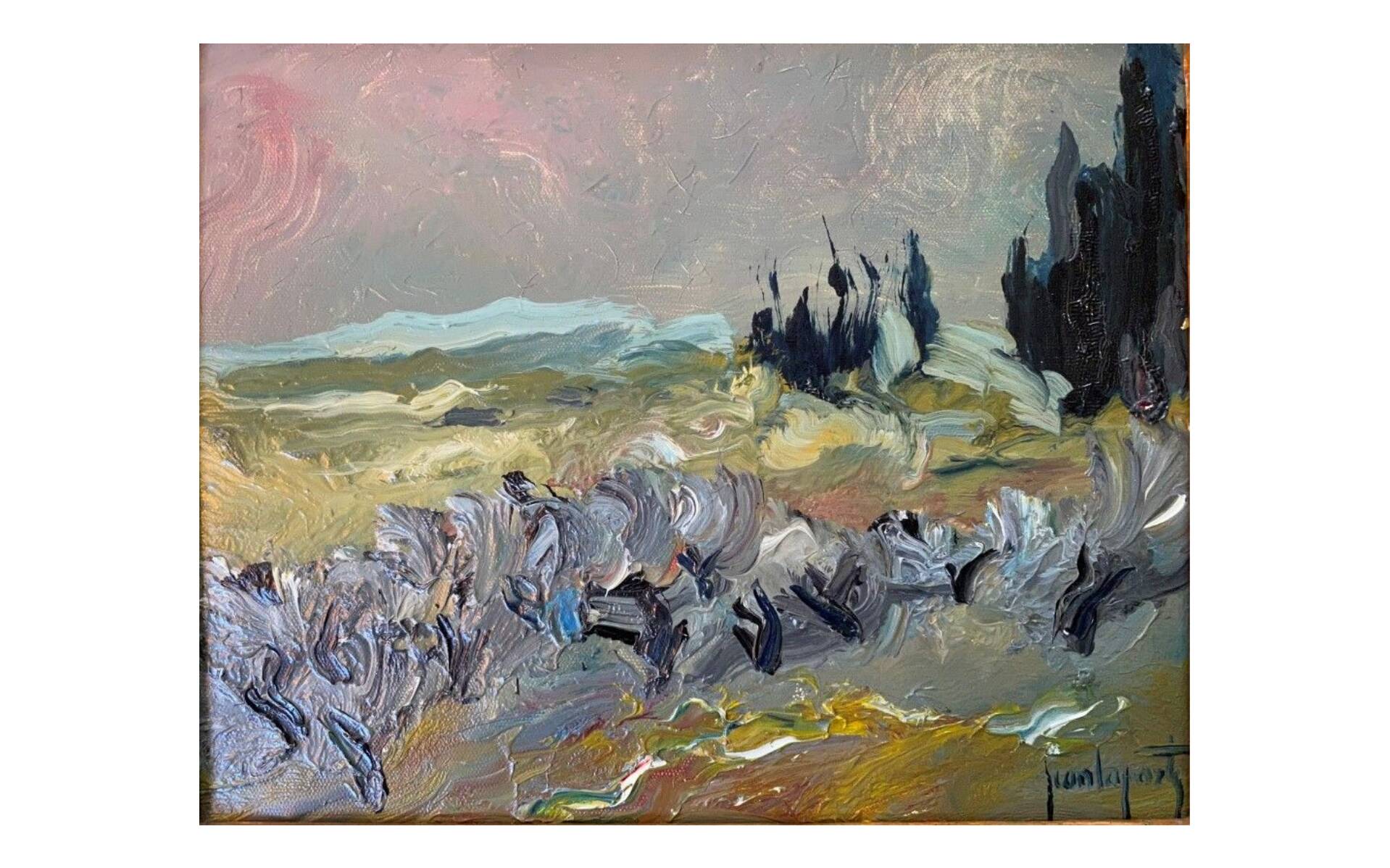 Olive trees Oil on canvas by Jean Laporte