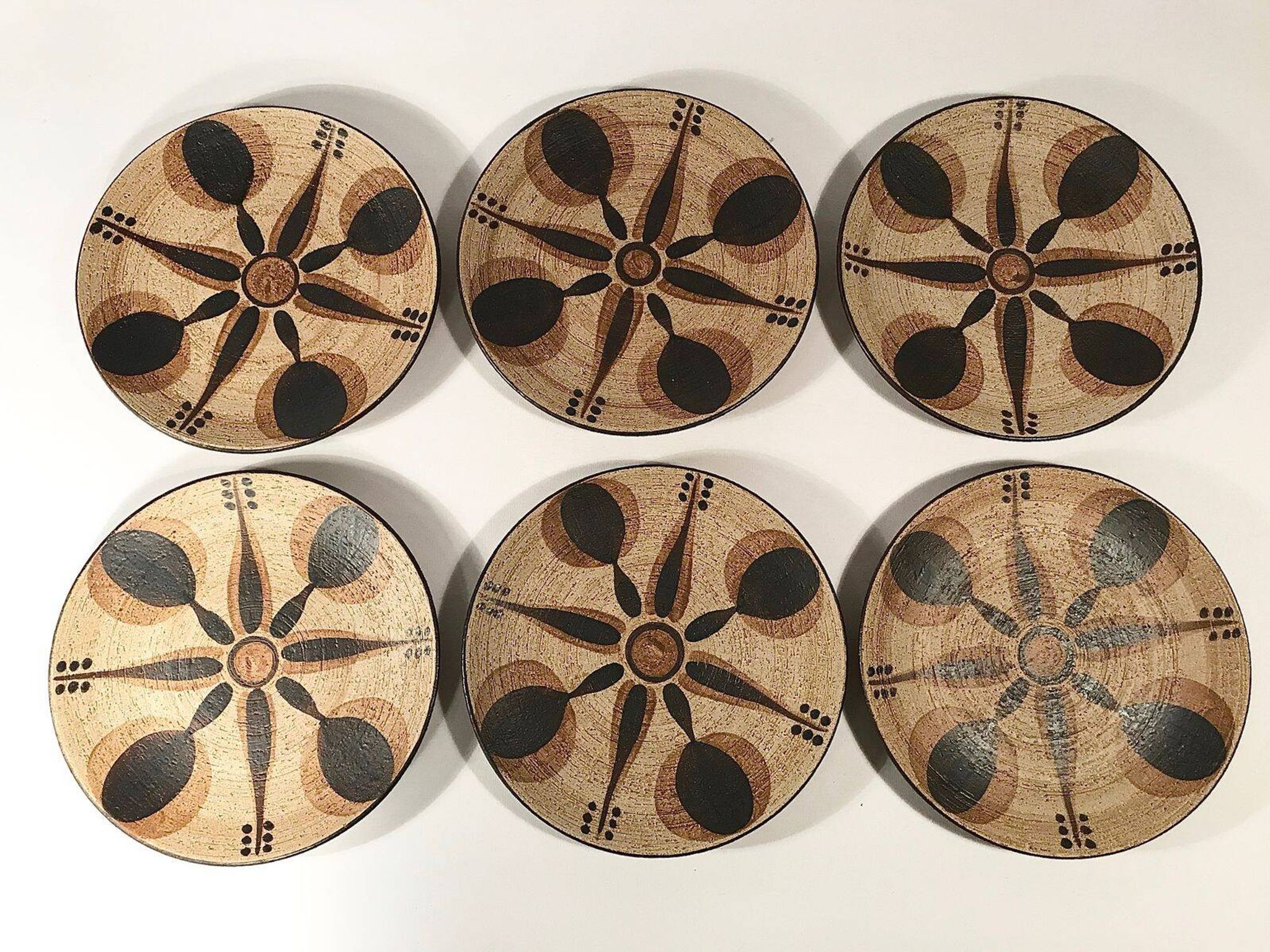 Vintage 24-piece ceramic coffee set from Sgrafo Modern, 1960s, Set of 24