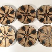 Vintage 24-piece ceramic coffee set from Sgrafo Modern, 1960s, Set of 24