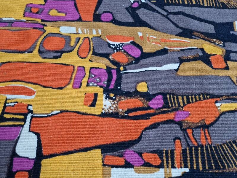 René Fumeron - Tapisserie en laine "Etna" - éditions Robert Four à Aubusson