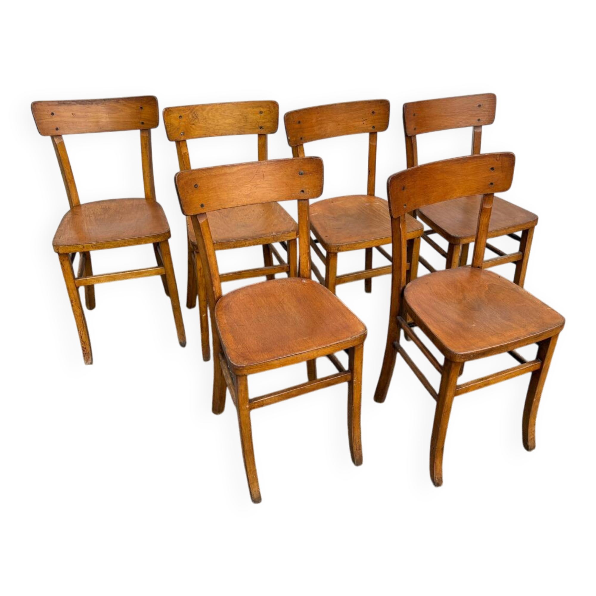 Series of 6 luterma bistro chairs