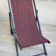 Folding deck chair WOOD and CANVAS Vintage