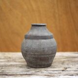 Vintage clay vase, minimalist vase, brutalist vase, collection, pottery