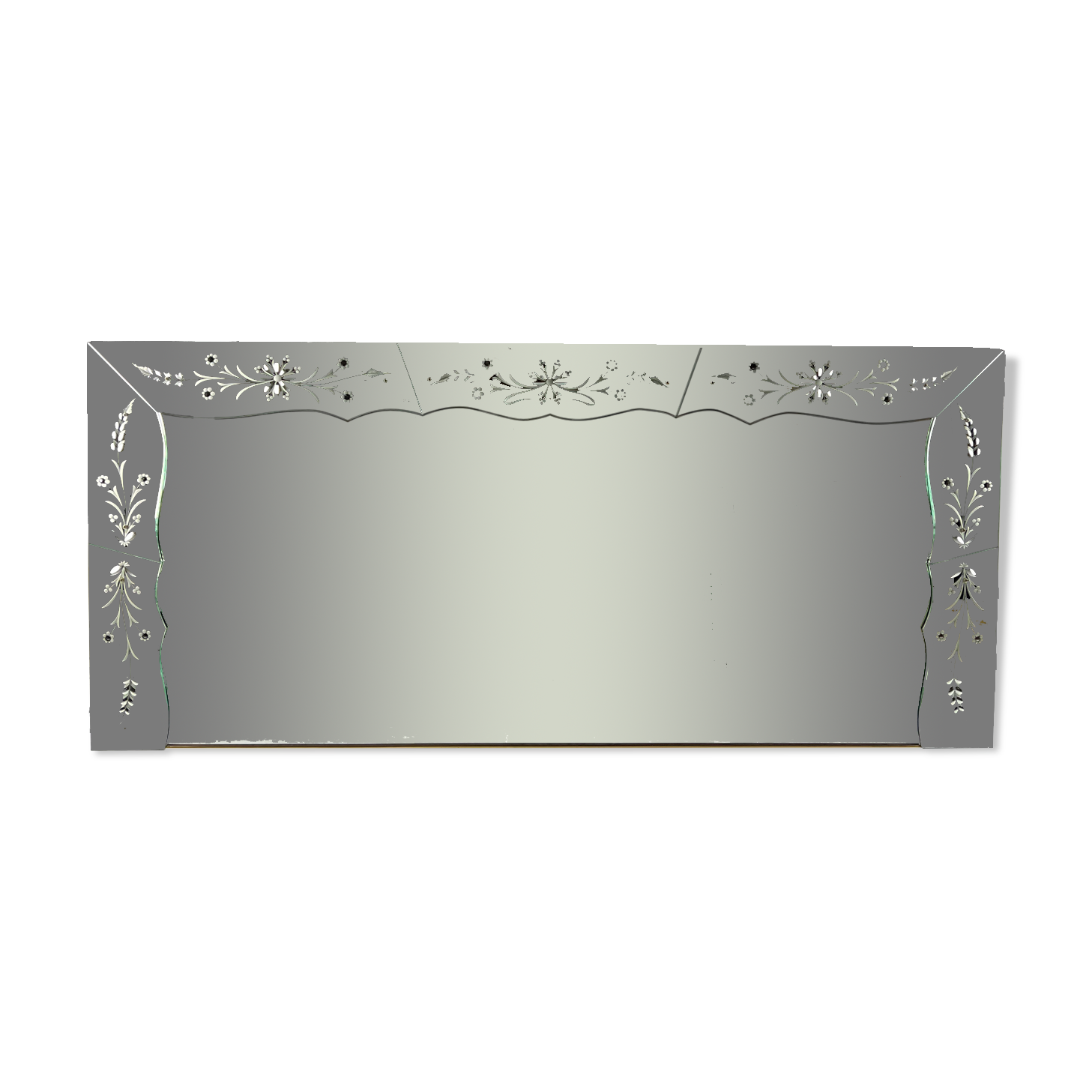 Venetian mirror 60s, 200 x 91 cm