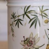 Pharmacy jar "Passiflora" porcelain Lourioux, creations Ph. Dehoulières France