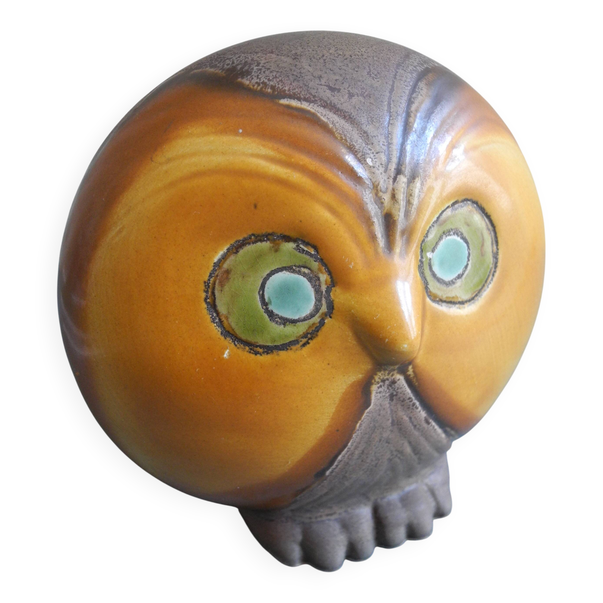 vintage ceramic owl pottery by Eduardo Vega