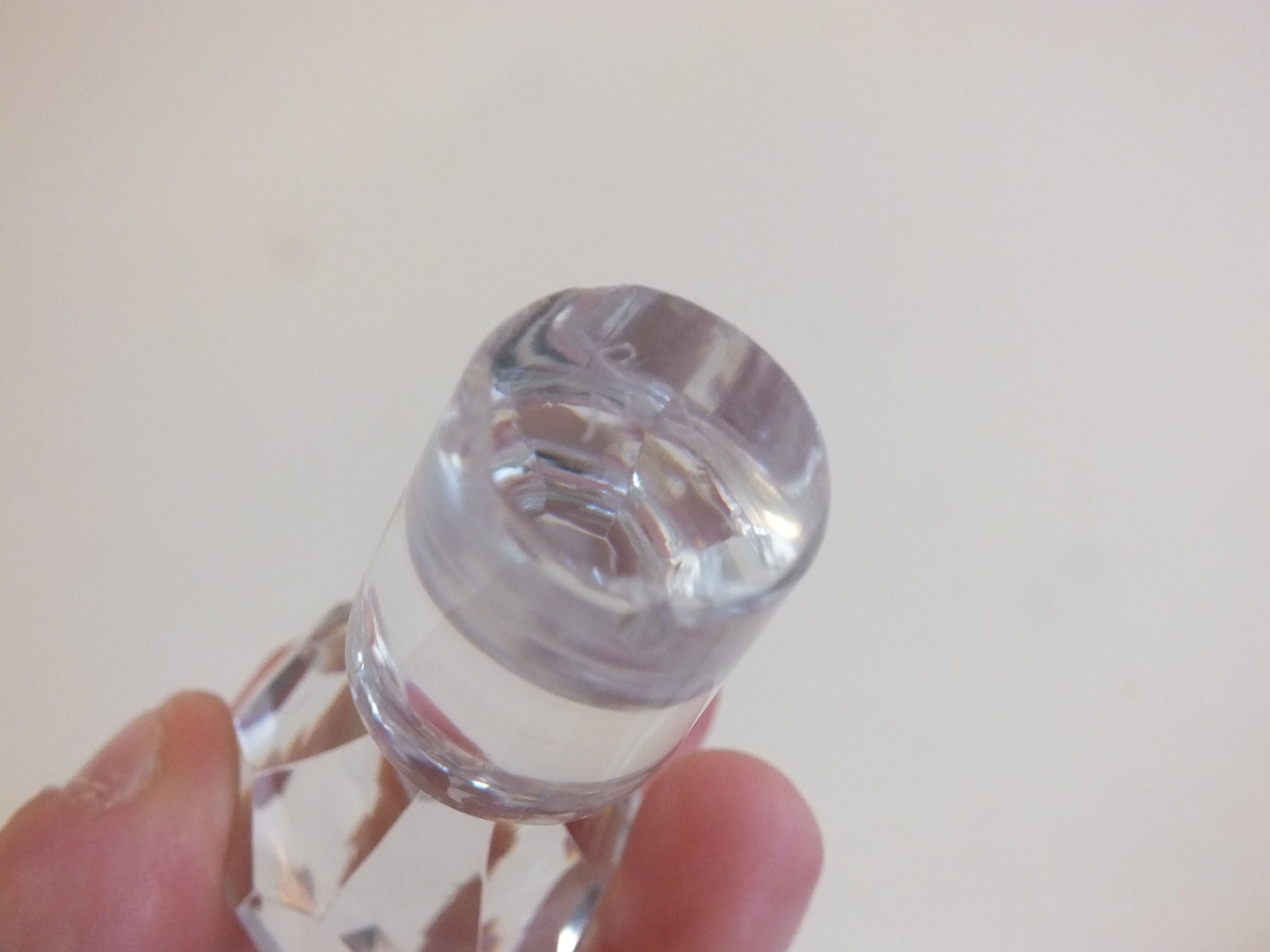 Cut crystal whisky decanter
