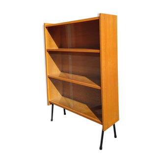Bibliothèque vitrine vintage années 60