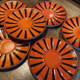 6 sub cups Digoin Sarreguemines