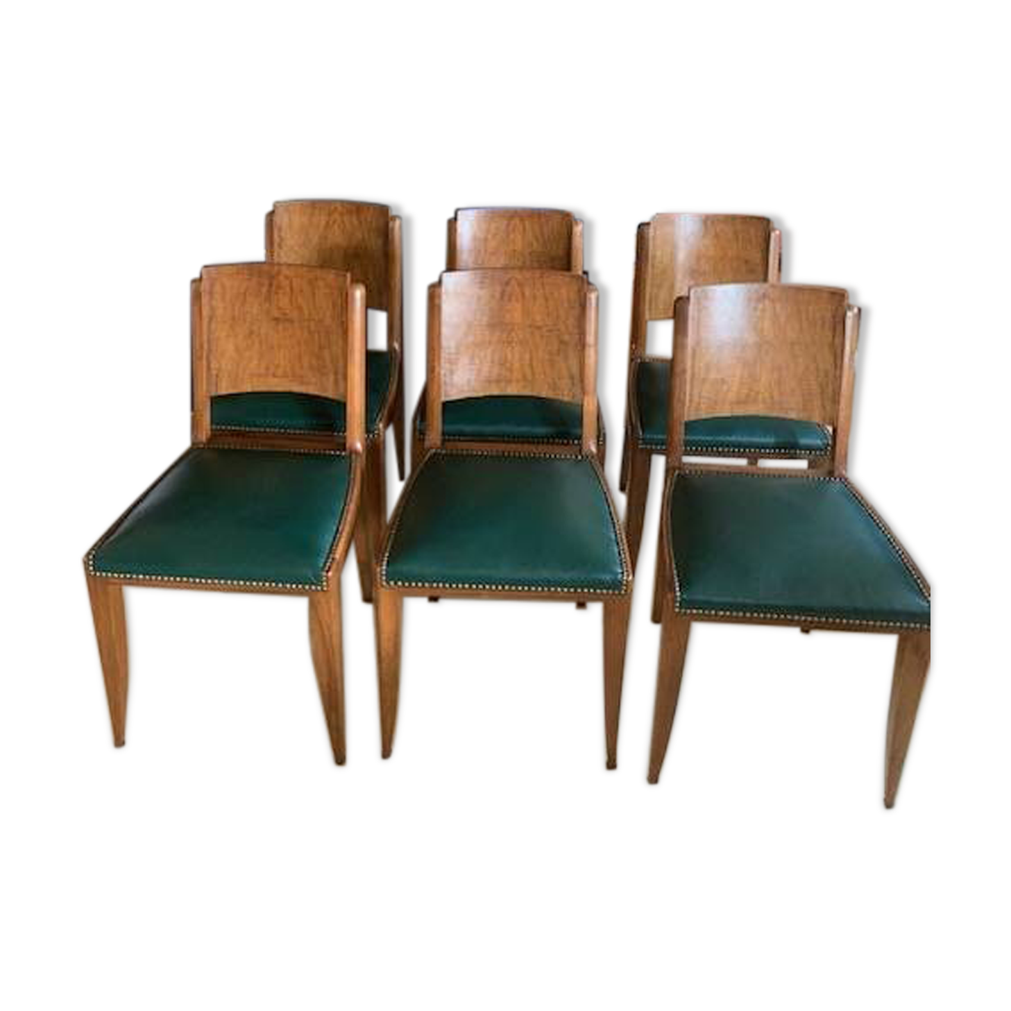 6 Art Deco style chairs