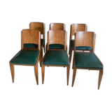 6 Art Deco style chairs