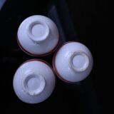 3 small antique earthenware bowls