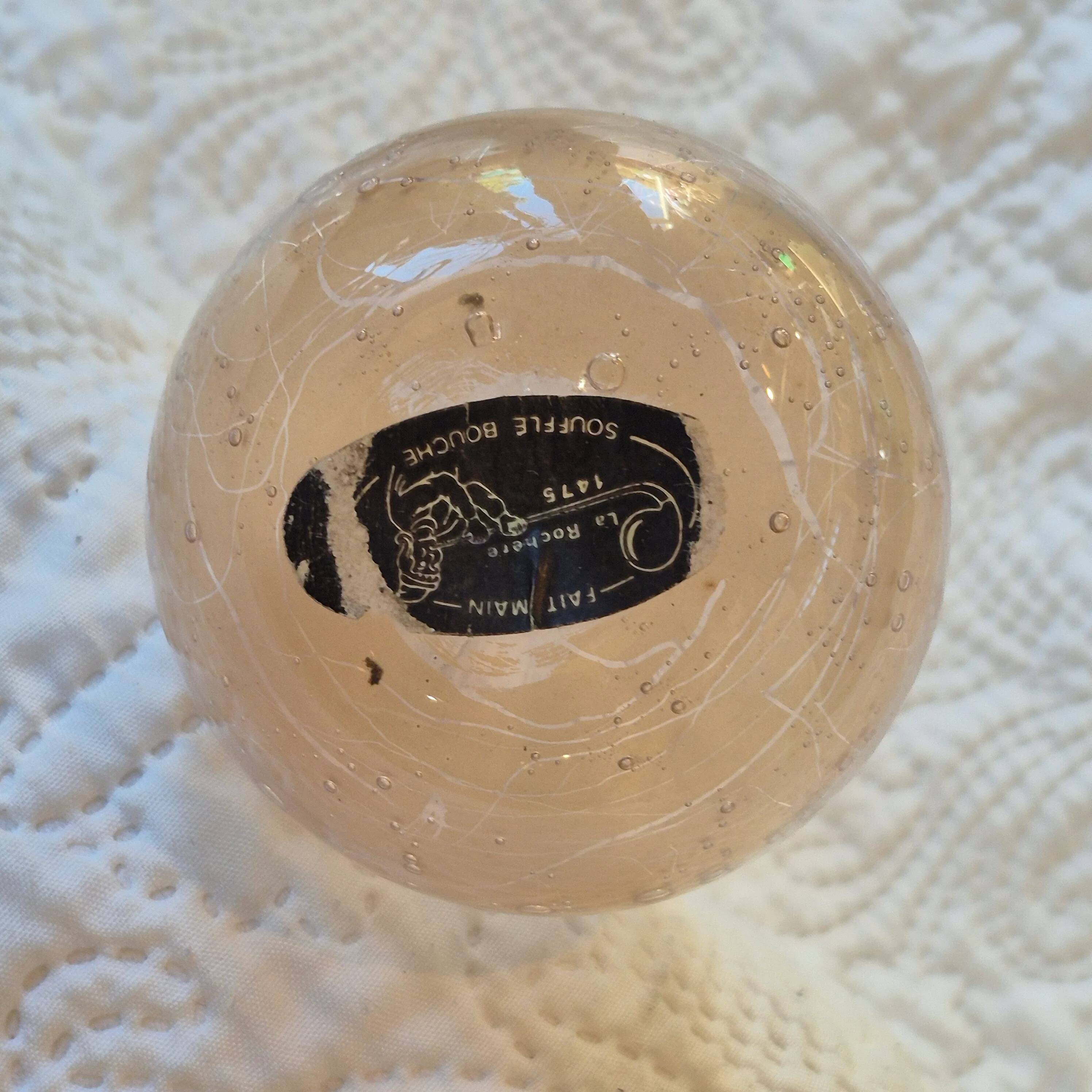 La Rochère pink bubble glass soliflore vase – mouth-blown