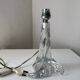1960s vintage twisted crystal lamp base, Daum style
