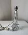 1960s vintage twisted crystal lamp base, Daum style