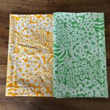 Set of two seventies Descamps Tergal bolster cases