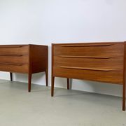 2x Kai Kristiansen teak chest of drawers for Aksel Kjersgaard